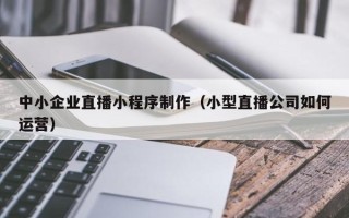 扬中中小企业直播小程序制作（小型直播公司如何运营）